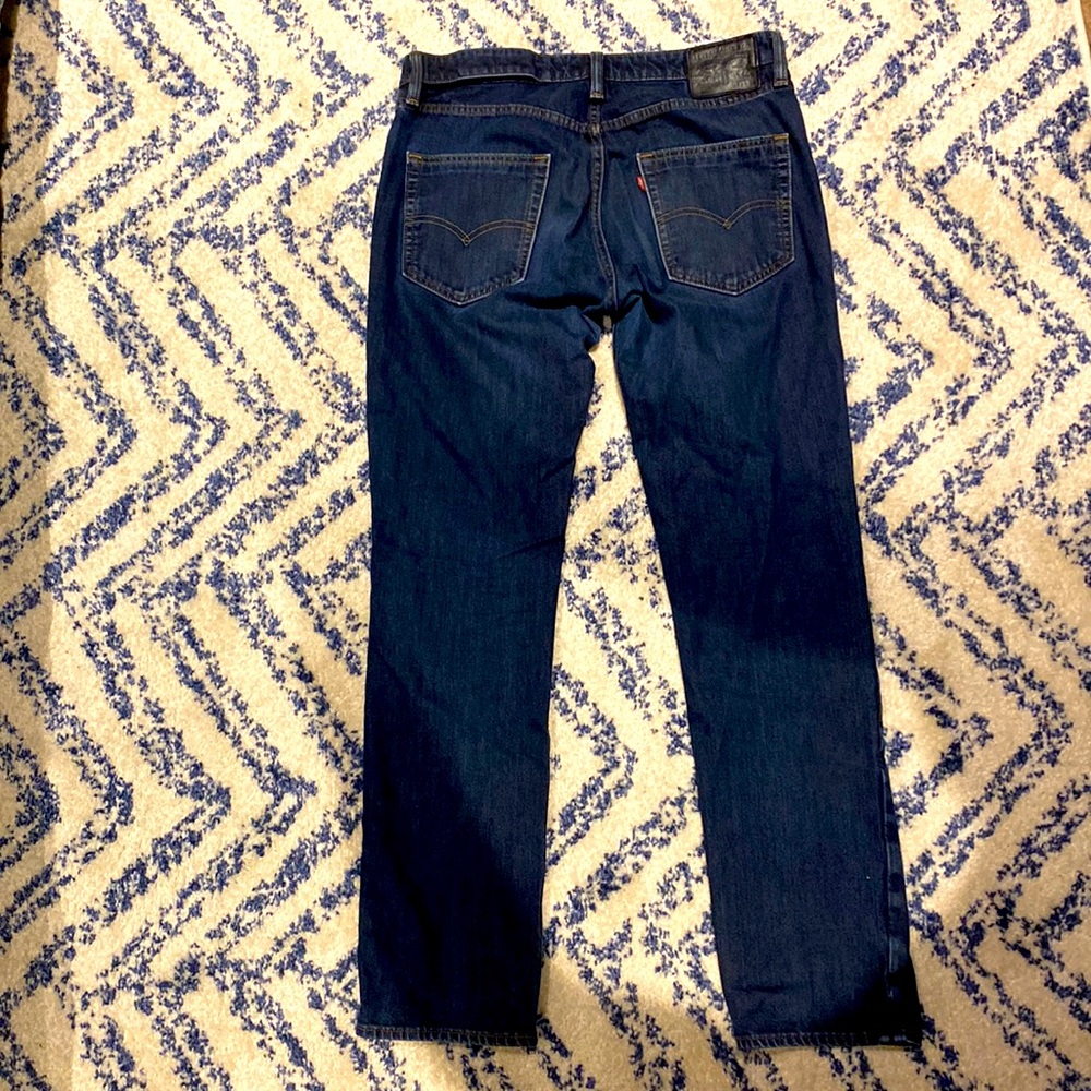 Levi’s 511 straight leg dark blue jeans